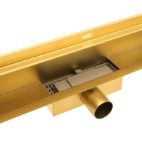 Odpływ liniowy ŚCIENNY 2w1 pod płytkę - 60 cm KOLOR ZŁOTY